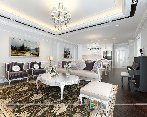 Bộ bàn ghế sofa cổ điển - chung cư Imperia Garden